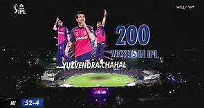 Yuzvendra Chahal became the first bowler to complete 200 wickets in the history IPL