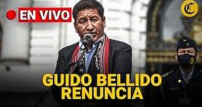 🔴 EN VIVO | Guido Bellido renuncia a la Presidencia del Consejo de Ministros
