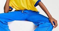 adidas Originals 'adicolor 70s' cropped trefoil t-shirt in yellow | ASOS