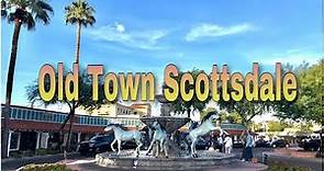 [4K] 🇺🇸 Old Town Scottsdale | Downtown Scottsdale & A Driverless Car | Arizona | Narrated Tour