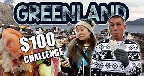 $100 Food Challenge in Nuuk! How expensive is Greenland? Grocery, Café, Fast Food, Market
