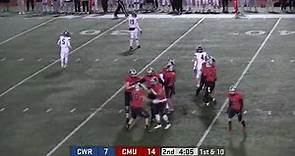 CMU Football vs Case Western Reserve Highlights