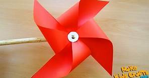 How to make a pinwheel that spins? | Paper Windmill | Paper Pinwheel Tutorial | Easy Crafts | DIY