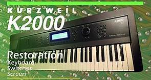 Kurzweil K2000 Restoration - keyboard, switches and display replacement.