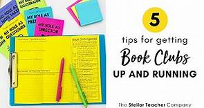5 Tips for Getting Book Clubs Up and Running in Your Upper Elementary Classroom