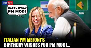 Italian PM Giorgia Meloni extends wishes to PM Modi on his 73rd birthday