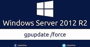 Curso de Windows Server 2012 R2 - gpupdate /force