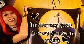 The Nightmare Before Christmas Movie Poster Unboxing