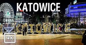 Katowice WALKING Tour. Poland 🇵🇱 2024 - Travel Vlog 4K HDR 60 FPS - With Captions