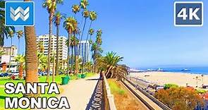 [4K] Palisades Park in Santa Monica, California USA - Walking Tour Vlog & Vacation Travel Guide 🎧
