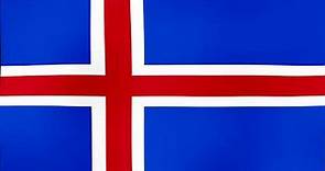 Evolución de la Bandera Ondeando de Islandia - Evolution of the Waving Flag of Iceland