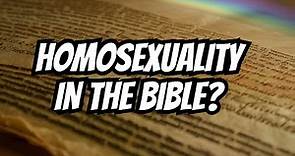 Understanding the Bible on Homosexuality