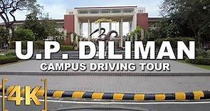 Driving Tour Inside U.P. Diliman, Quezon City | Since 1908 | Campus Tour | 4K | Philippines