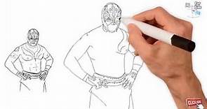 Drawing Rey Mysterio || WWE || How to draw Rey Mysterio