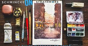 Schmincke Horadam Aquarell + Strathmore 400 Series Watercolour Sketchbook ~ a quick watercolor demo