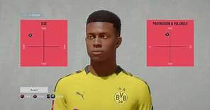 Youssoufa Moukoko Borussia Dortmund FIFA 20 player face creation career mode Pro Clubs