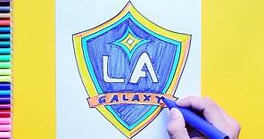 How to draw the LA Galaxy Logo (MLS Team)