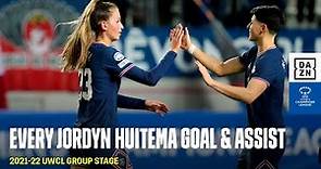 Every Jordyn Huitema Goal And Assist Of The 2021-22 UWCL Group Stage