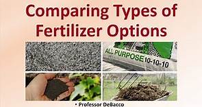 Comparing Types of Fertilizer Options