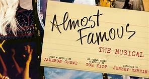 Listen: ALMOST FAMOUS Original Broadway Cast Recording is Available Now