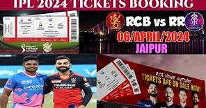 RCB vs RR IPL ticket booking 2024 | How to book RCB match tickets | KKR, LSG, DC, RR, RCB