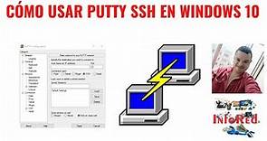 Cómo usar Putty SSH en Windows 10