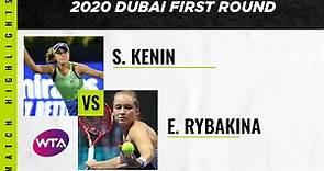 Sofia Kenin vs. Elena Rybakina | 2020 Dubai First Round | WTA Highlights
