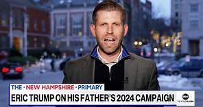 Eric Trump short circuits when asked about father's cognitive decline