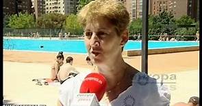 Abren las piscinas en Madrid con alta afluencia