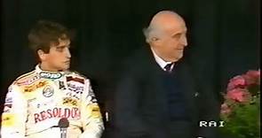 1985 F1 San Marino GP - Interview with Pierluigi Martini & Carlo Chiti (Ita)