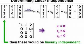 Linear Independence