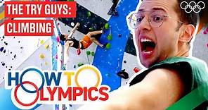 How to Sport Climb Like an Olympian ft. The Try Guys