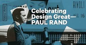 Celebrating The Life Of The Greatest Graphic Designer-Paul Rand