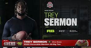 49ers Select Trey Sermon with the 88th Overall Pick | 2021 NFL Draft