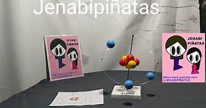 Cómo hacer Maqueta de Átomo, átomo de Litio según Bohr. DIY pongan 4 neutrones.