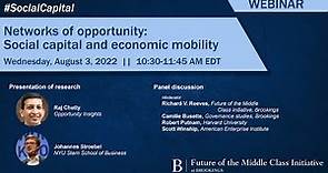 Networks of opportunity: Social capital and economic mobility
