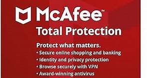 McAfee Total Protection 2024 Ready | 10 Device | Cybersecurity Software Includes Antivirus, Secure VPN, Password Manager, Dark Web Monitoring, Parental Controls| Amazon Exclusive 1 Month with Auto Renewal