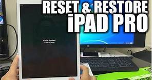 How To Reset & Restore your Apple iPad Pro - Factory Reset