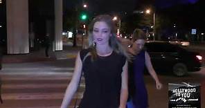 Lili Simmons talks about if she should ever date a non celebrity outside Catch Restaurant in West