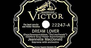 1929 Jeanette MacDonald - Dream Lover