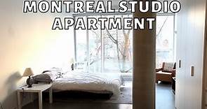 Tour of a Downtown Montreal Studio Apartment (AirBnB)