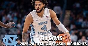 RJ Davis 2023-24 Regular Season Highlights | North Carolina Guard