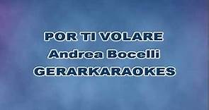 Por ti volaré - Andrea Bocelli - Karaoke