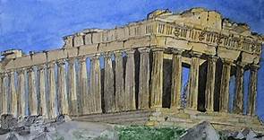 Speed Drawing Parthenon | Dibujando el Partenón