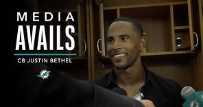 Cornerback Justin Bethel meets with the media | Miami Dolphins