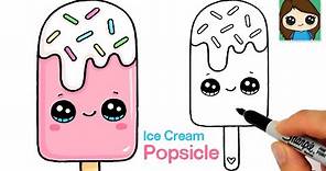 How to Draw an Ice Cream Popsicle Easy