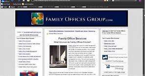 What is A Family Office?