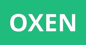 How To Pronounce Oxen - Pronunciation Academy