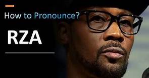 How to Pronounce RZA (and SZA)