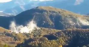 Terremoto in Italia: la scossa più forte in diretta dalle montagne (30/10/2016) Earthquake in Italy